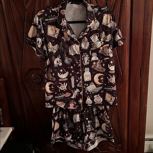 Mystical Print Pajama Set